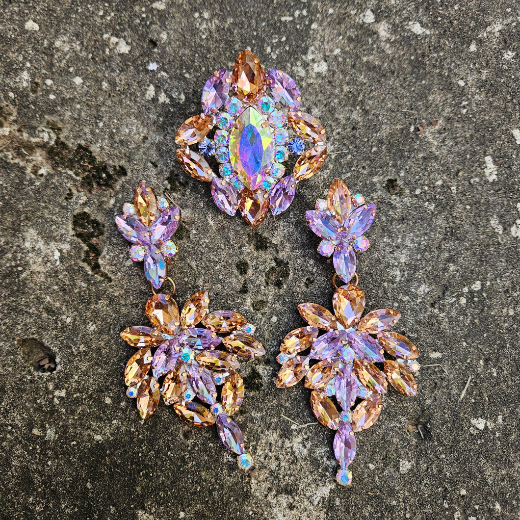 Renaissance - Ready to ship earrings and ring set