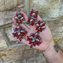 Ruby Red - Ready to Ship earrings and ring set