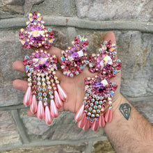 Pink 🎠 - Ready to ship earrings and ring set