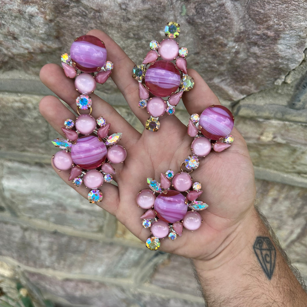 Laffy Taffy  - Ready to Ship earrings and ring set