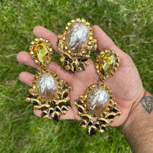 Metal Detector - Ready to ship earrings and ring set
