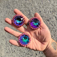 Big Ol' Button - Ready to ship earrings and ring set