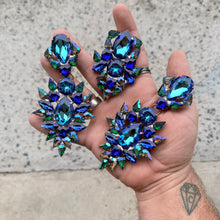 Blue Lagoon - Ready to ship earrings and ring set