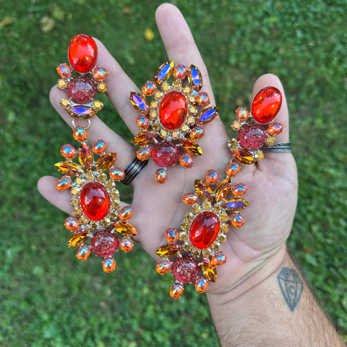 Autumn - Ready to Ship earrings and ring set