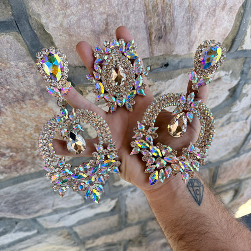 Random A5 - Ready to ship earrings and ring set