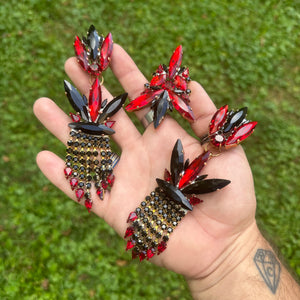Whiskey River - Ready to Ship earrings and ring set