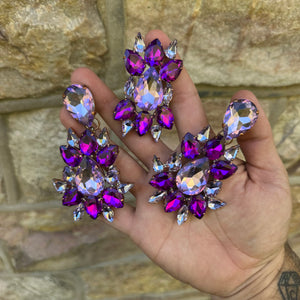 Grape Jelly - Petite Edition - Ready to Ship earrings and ring set