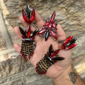 Whiskey River - Ready to Ship earrings and ring set