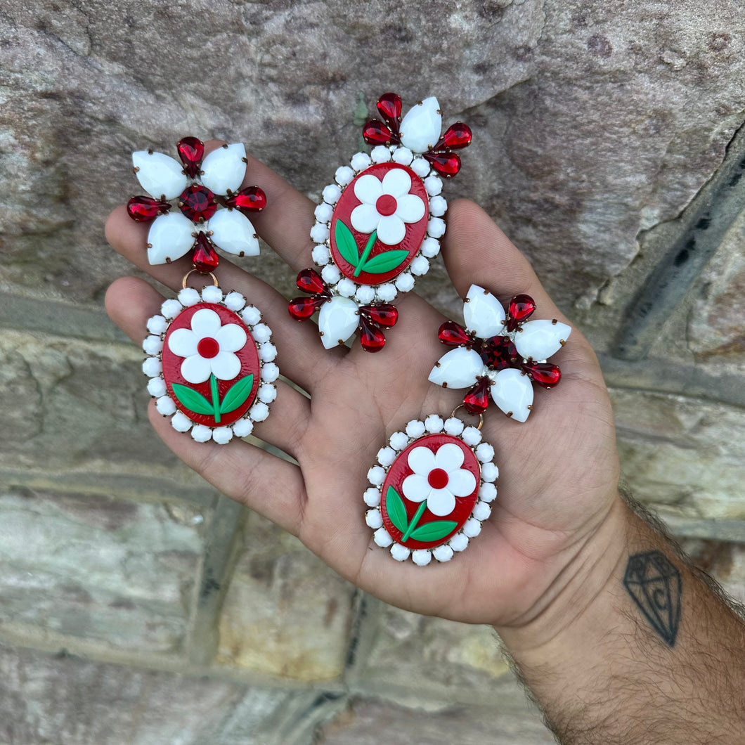 Girl Power - Ready to Ship earrings and ring set