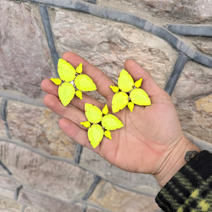 Random BF button - Ready to ship earrings and ring set