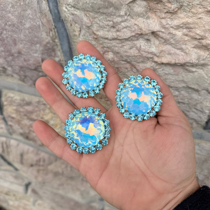 Random BF button - Ready to ship earrings and ring set