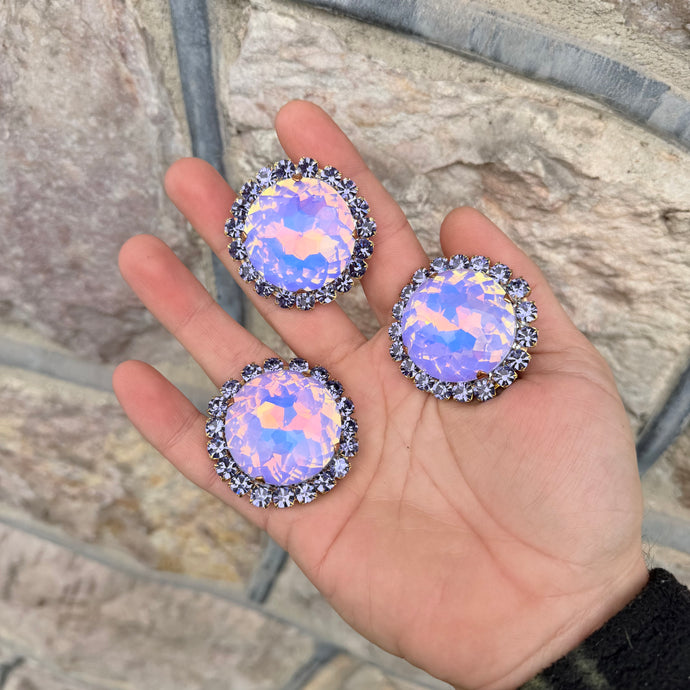 Random BF button - Ready to ship earrings and ring set